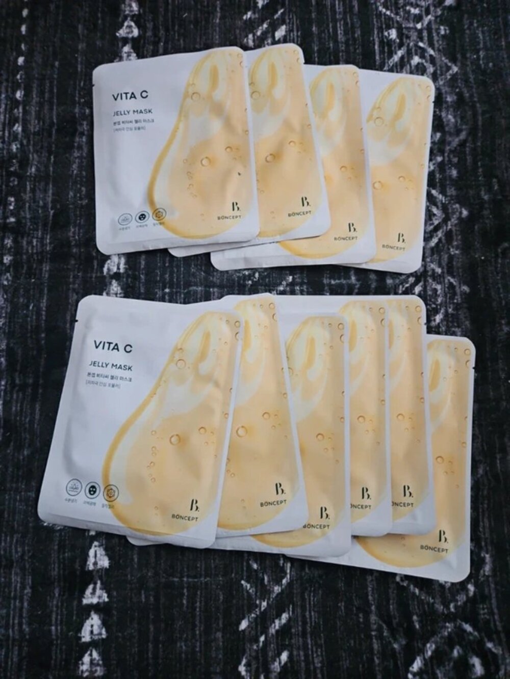 Boncept Jelly Vitamin C Korean Beauty Sheet Masks - 10 Pack